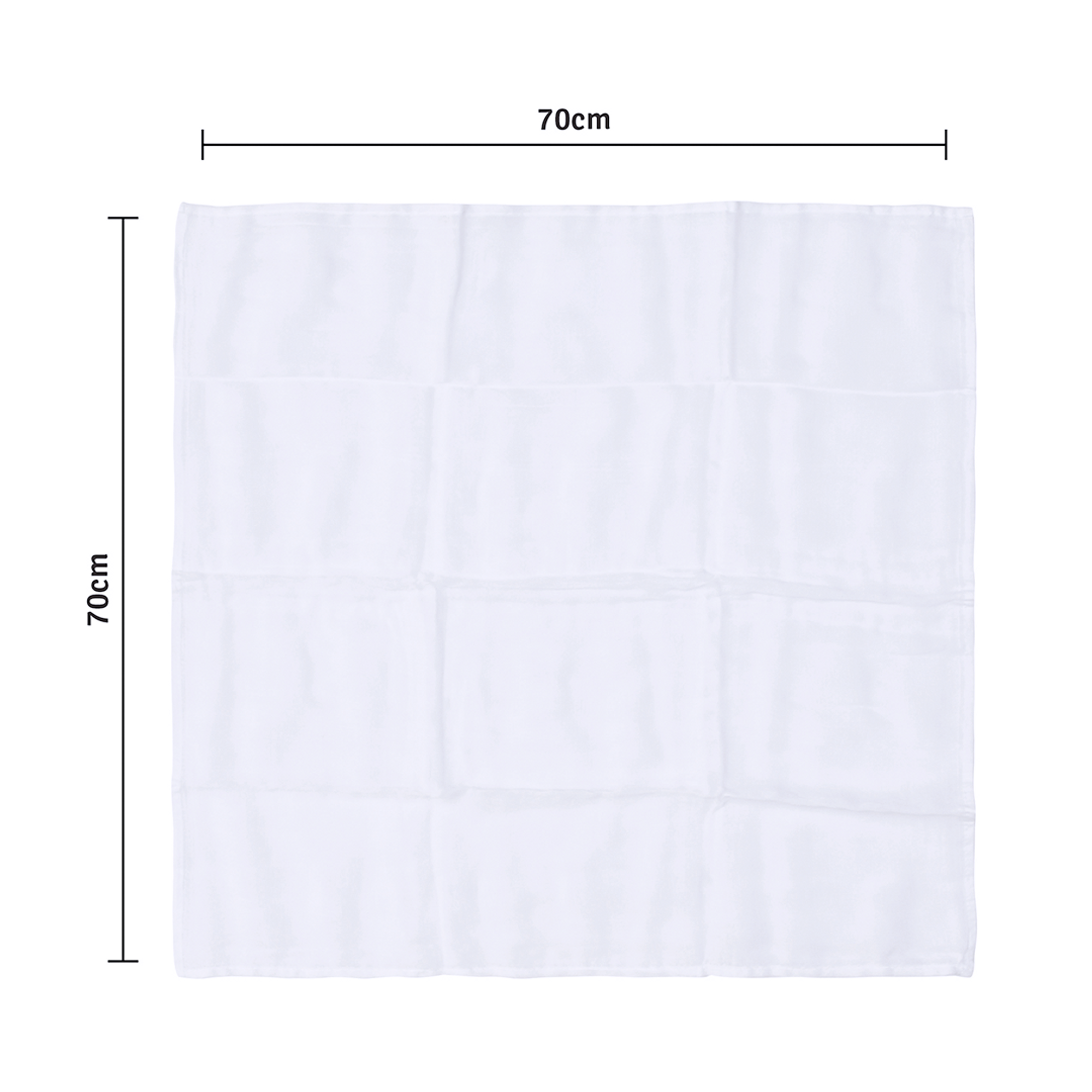 Fralda Premium Mami Com Bainha 5 Peças - Branca - 70 X70 Cm