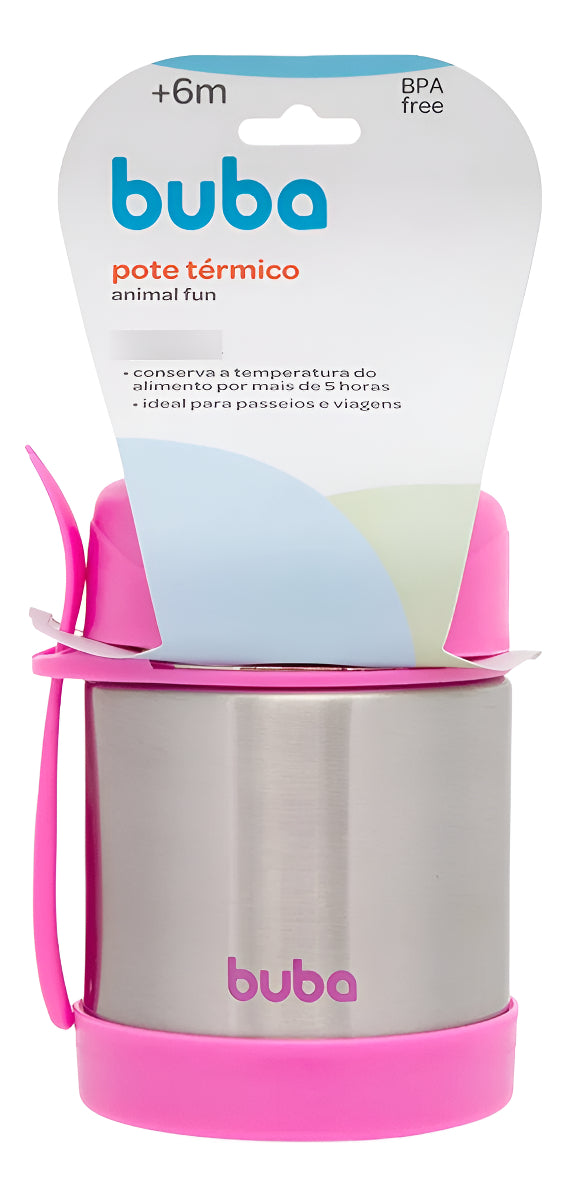 Pote Termico Buba Aco Inoxidavel Com Colher +6M