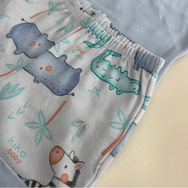 Conjunto Bebê Masculino Kiko Baby Safari - Body e Short estampado