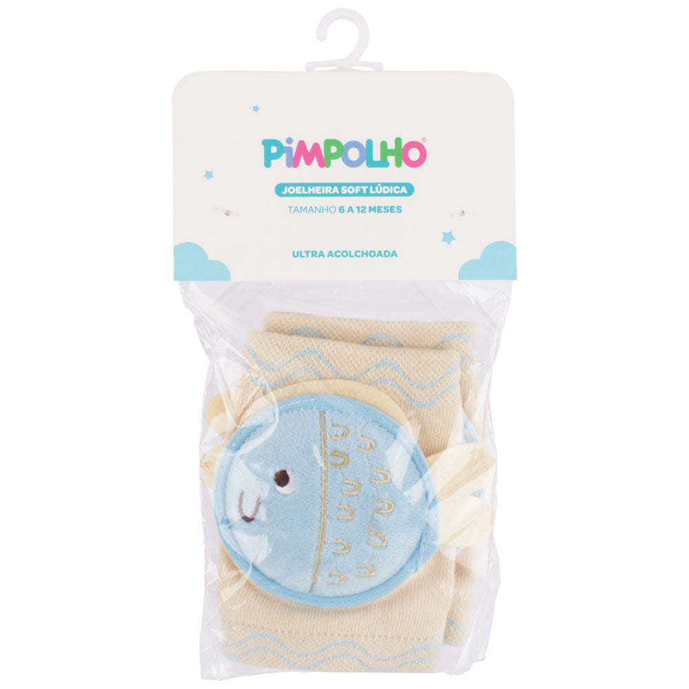Joelheira Infantil Masculina Pimpolho Soft Lúdica 06 a 12 Meses