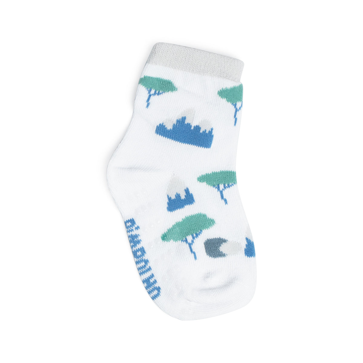 Kit de Meias Infantil Pimpolho Antiderrapante Cano Alto com 3 Pares
