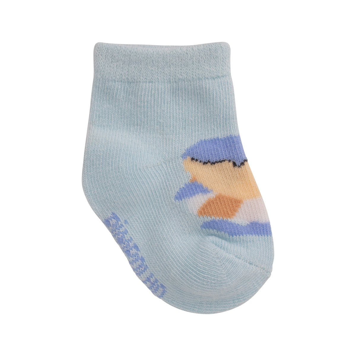 Kit Meia Bebê Masculina Pimpolho RN Recém-Nascido Algodão Macio Com 3 Pares