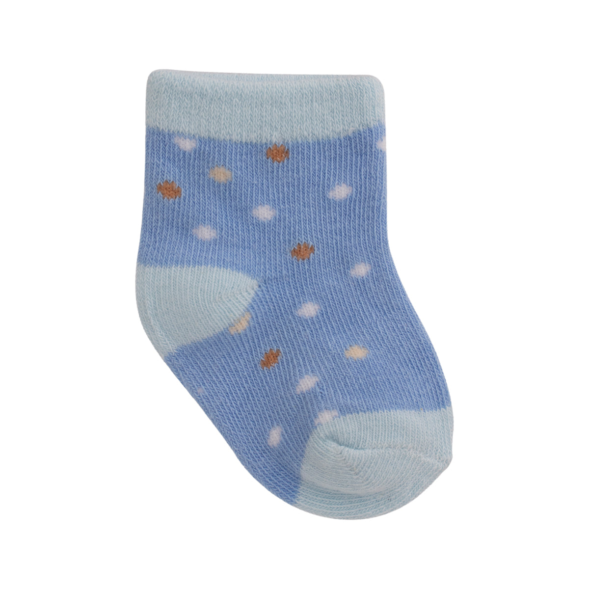 Kit Meia Bebê Masculina Pimpolho RN Recém-Nascido Algodão Macio Com 3 Pares