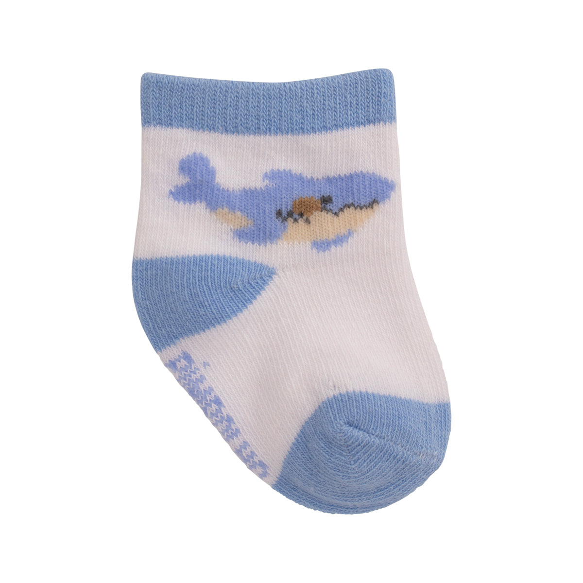 Kit Meia Bebê Masculina Pimpolho RN Recém-Nascido Algodão Macio Com 3 Pares