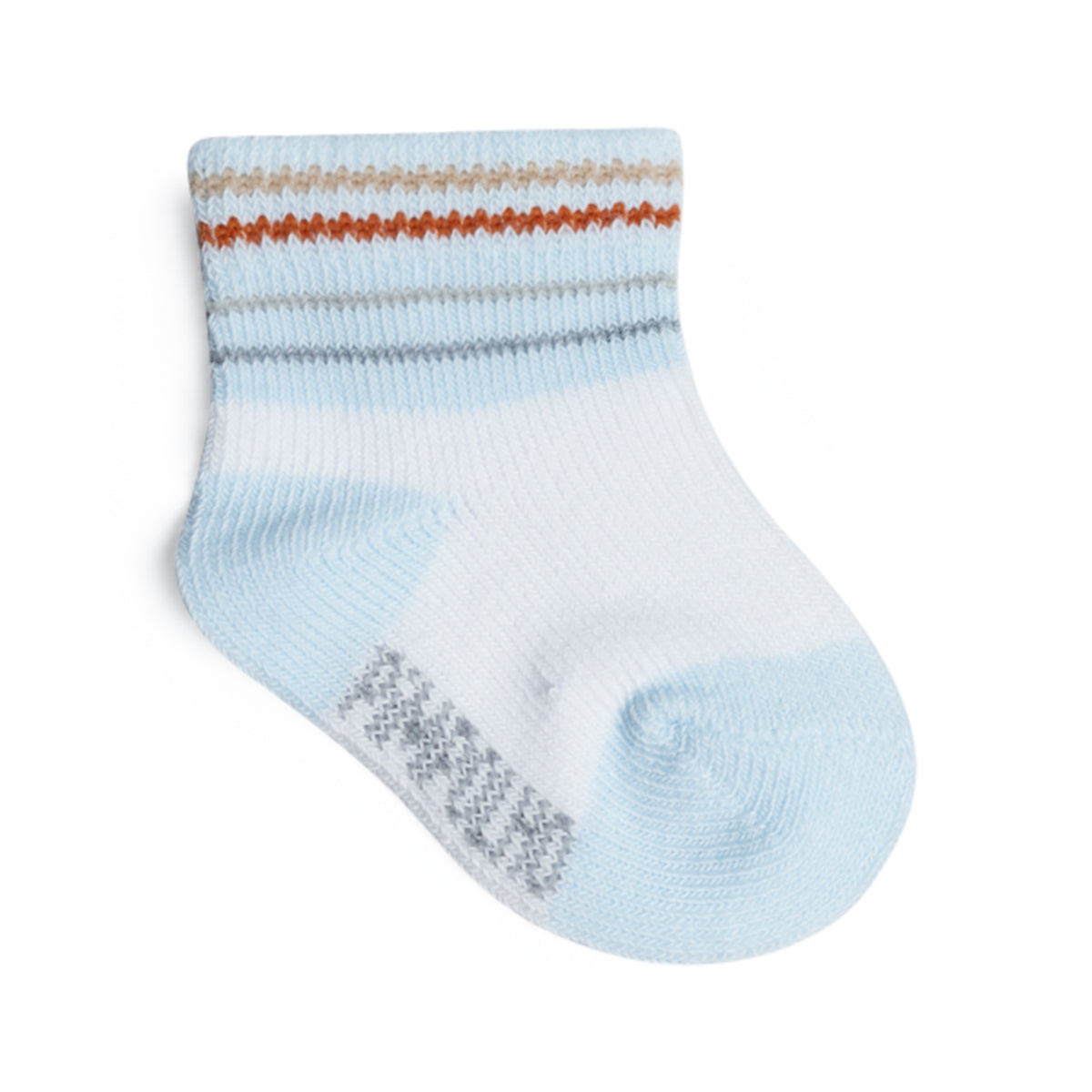 Kit Meia Bebê Masculina Pimpolho Zero Recém-Nascido Algodão Com 3 Pares