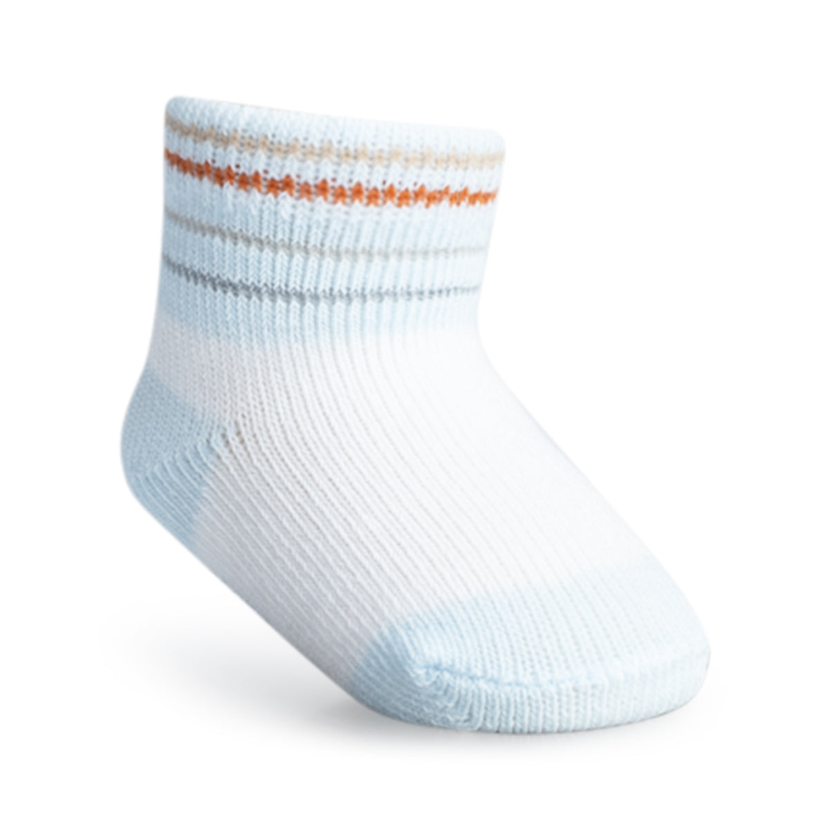 Kit Meia Bebê Masculina Pimpolho Zero Recém-Nascido Algodão Com 3 Pares