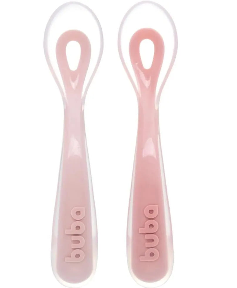 Kit Colheres Buba Em Silicone Fases +6 M
