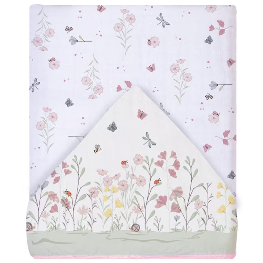 Toalha De Banho Soft Papi Com Capuz Estampada 90 X80 Cm