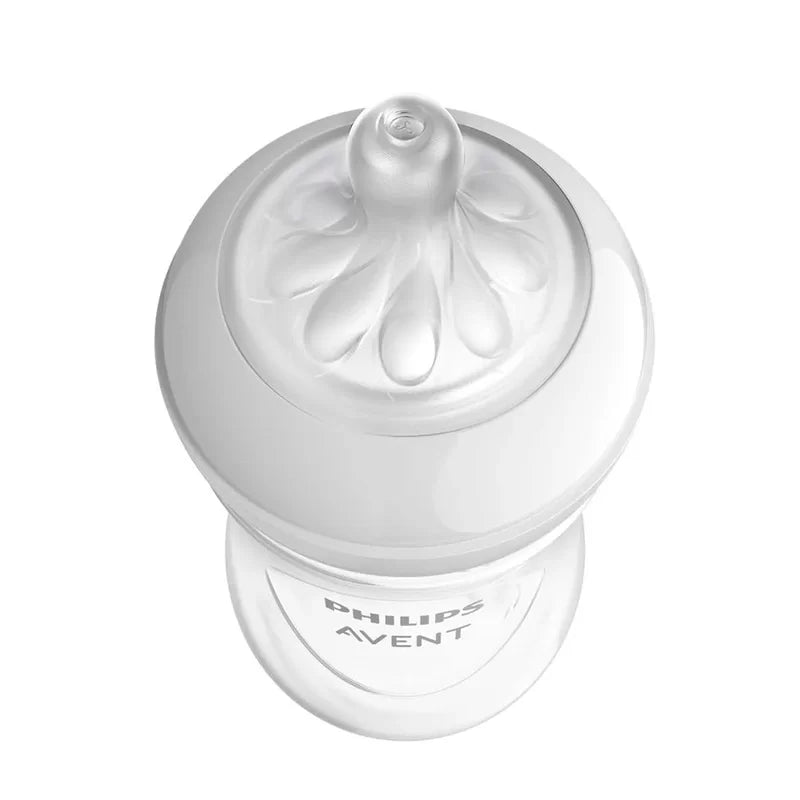 Mamadeira Avent Pétala 3.0 0M+ 125ML Bico Ritmo Individual Transparente