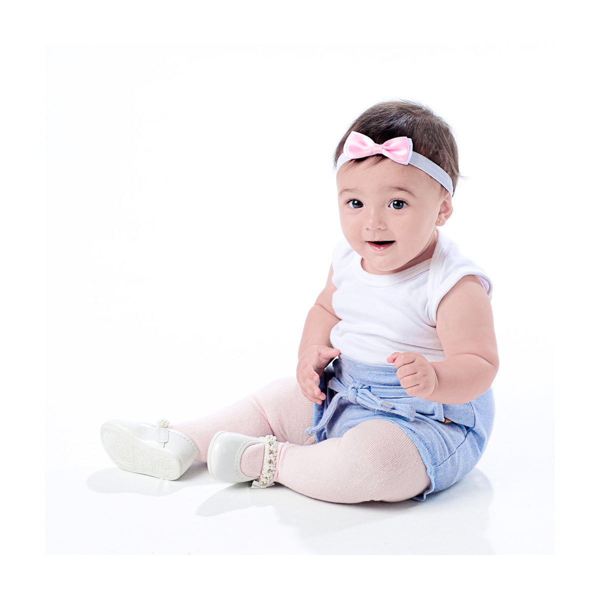 Meia-Calça Infantil Pimpolho Algodão Lisa e Confortável