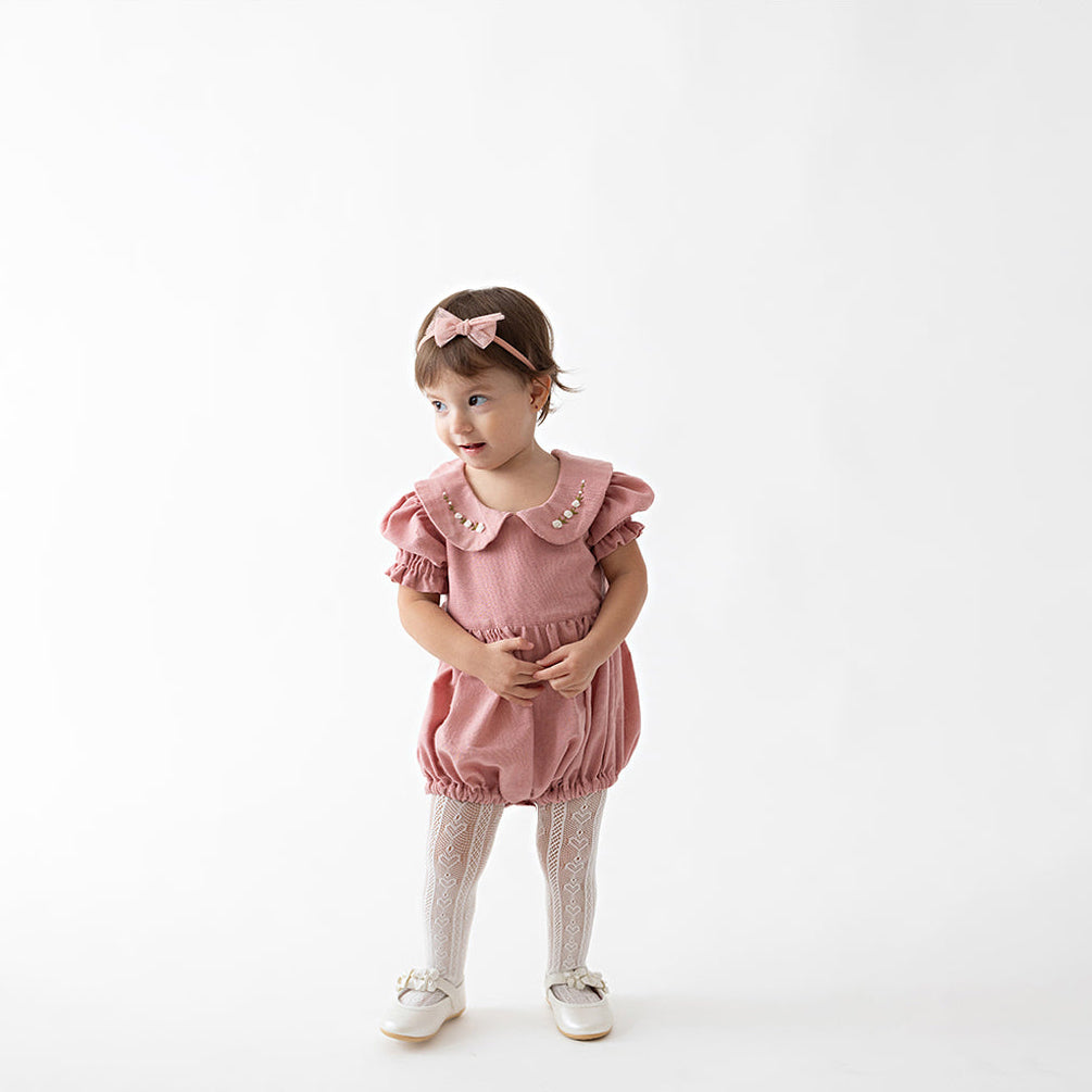 Meia-Calça Infantil Pimpolho com Textura Coração Fio 70 e Ponteira Reforçada