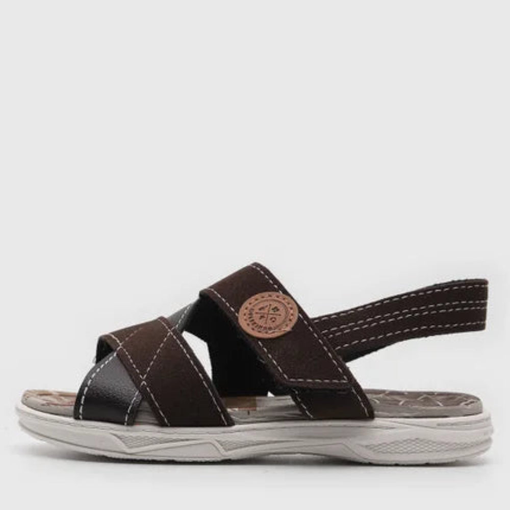Sandália Infantil Masculina Molekinho Camurça Transpassada