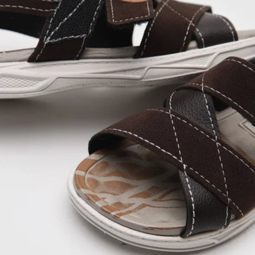 Sandália Infantil Masculina Molekinho Camurça Transpassada
