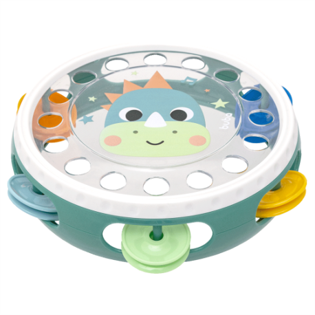 Meu Primeiro Pandeiro Buba Zoo Instrumento Musical Infantil 12 Meses+