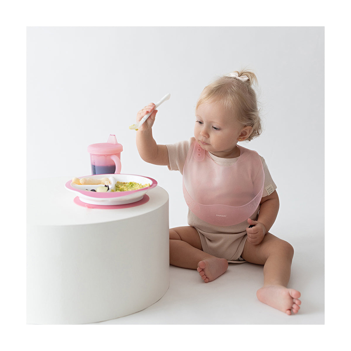 Prato Pimpolho Com Divisória e Ventosa Bebê BPA Free