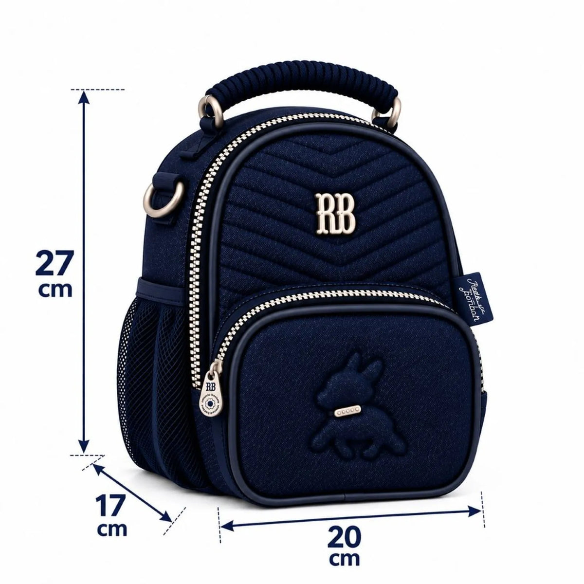 Lancheira Térmica Escolar Bolsa Rebecca Bonbon Jeans Star Coleção 2027 Original Clio