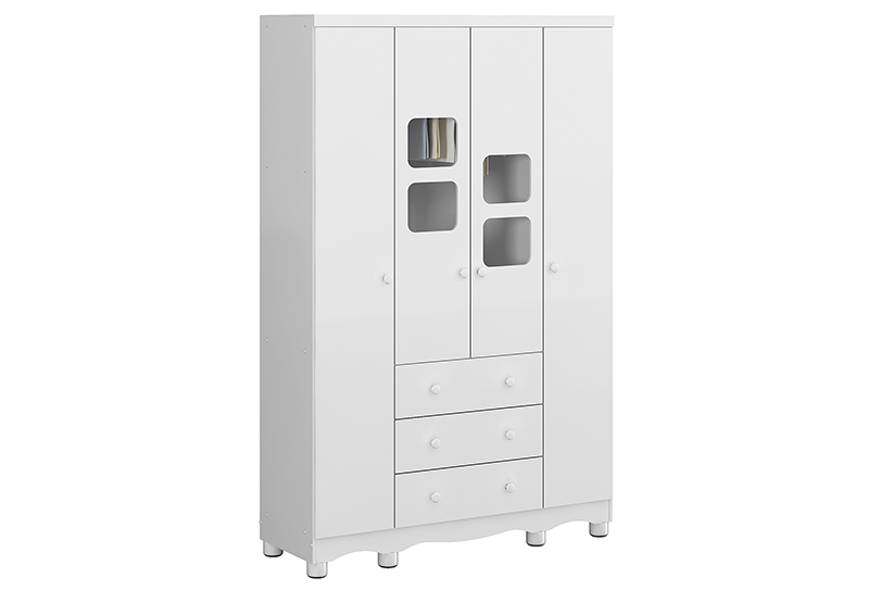 Guarda Roupa Uli New Peroba 4 Porta