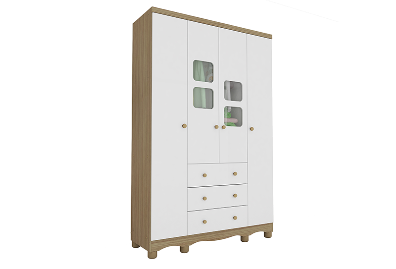 Guarda Roupa Uli New Peroba 4 Porta