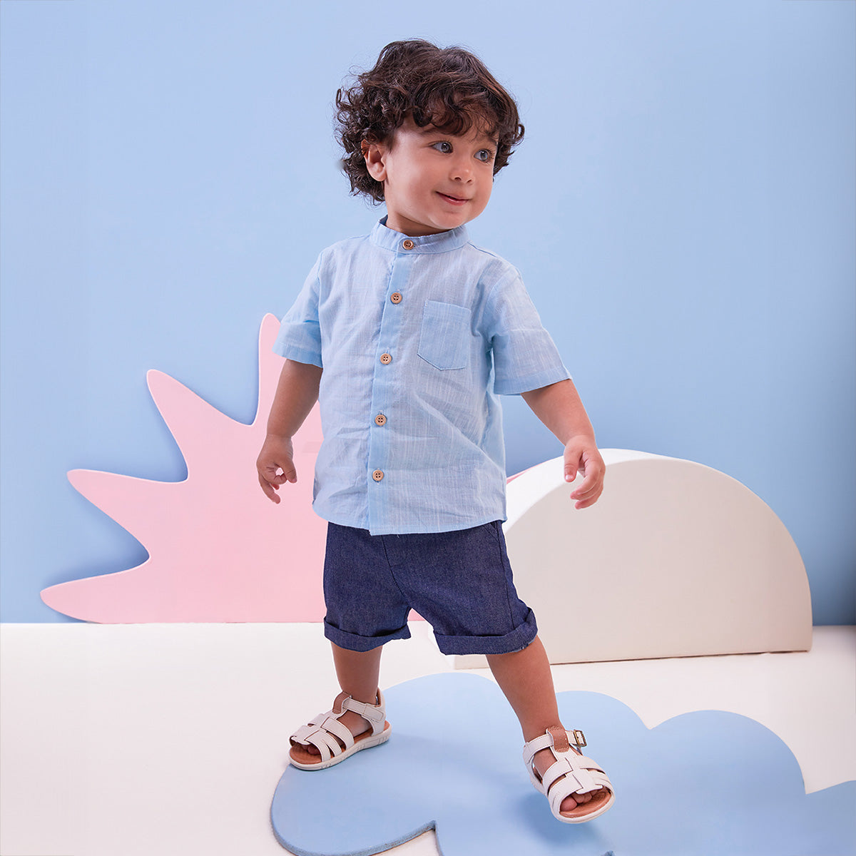 Sandália Infantil Pimpolho Casual Bicolor Fases 2 e 3