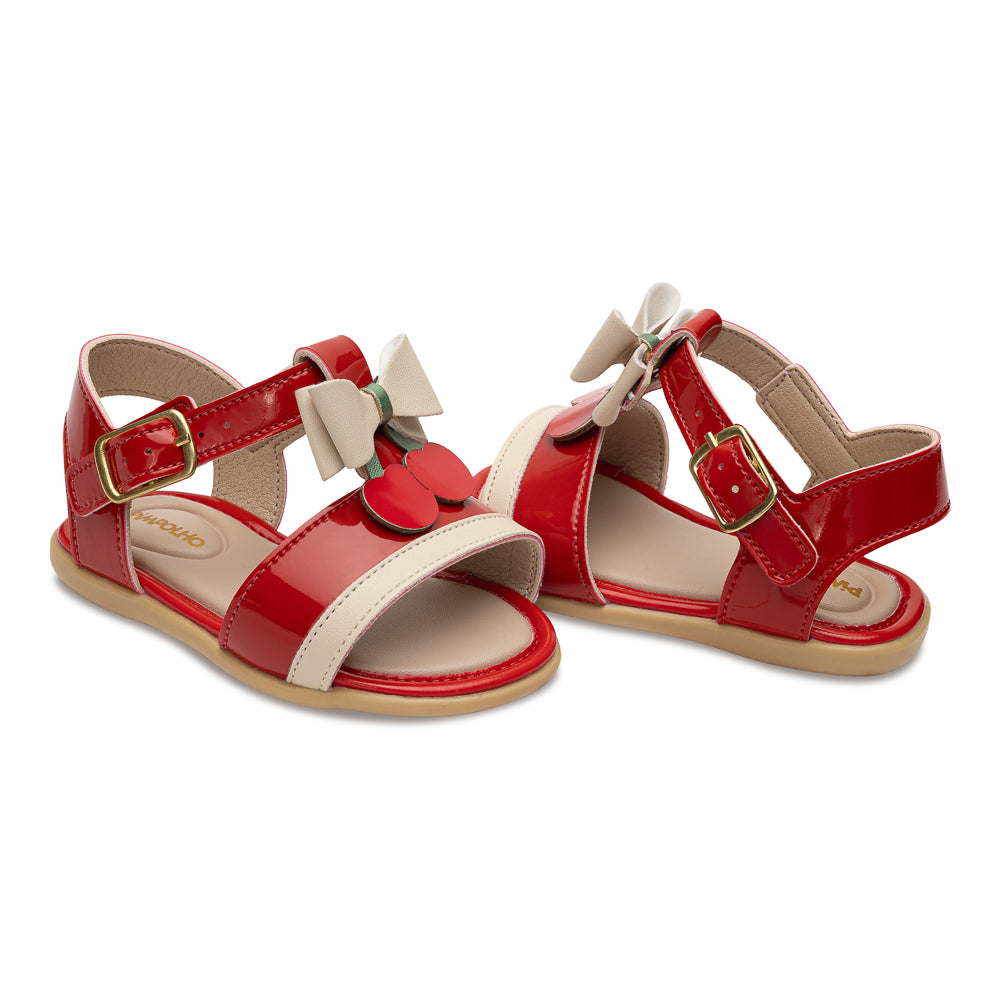 Sandália Infantil Feminina Pimpolho Cherry Fases 2 e 3