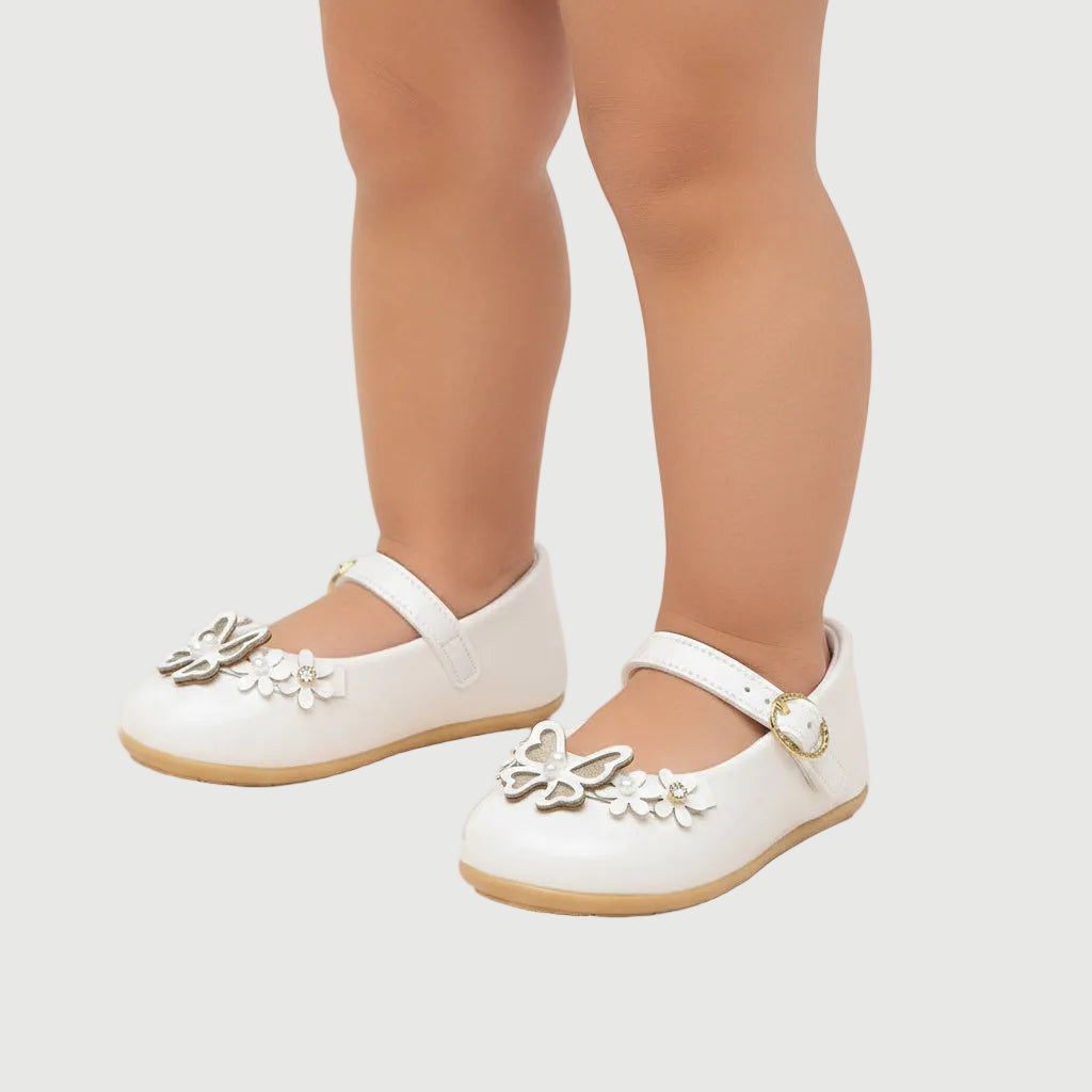 Sapatilha Infantil Batizado Flora Pimpolho Fases 2 e 3