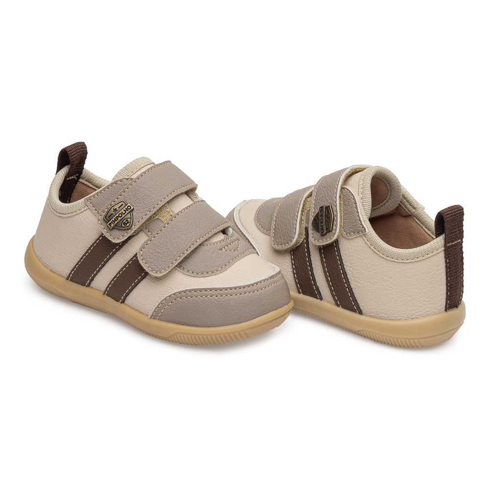 Sapato Casual Infantil Menino Pimpolho Bicolor com Tiras e Velcro