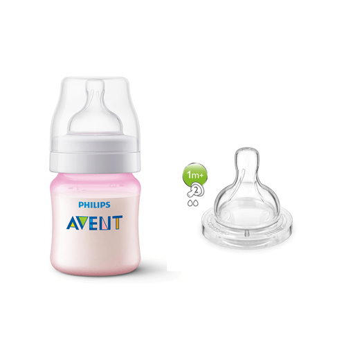 Mamadeira Anti Cólica + Bico Extra Avent 125ml