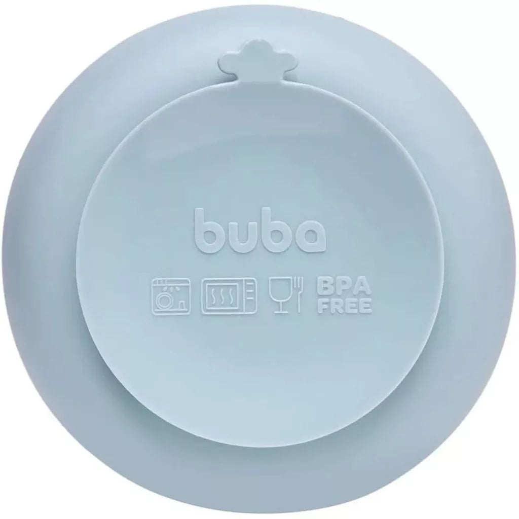 Pratinho Bowl Em Silicone Buba Com Ventosa Cloudy +6 Meses