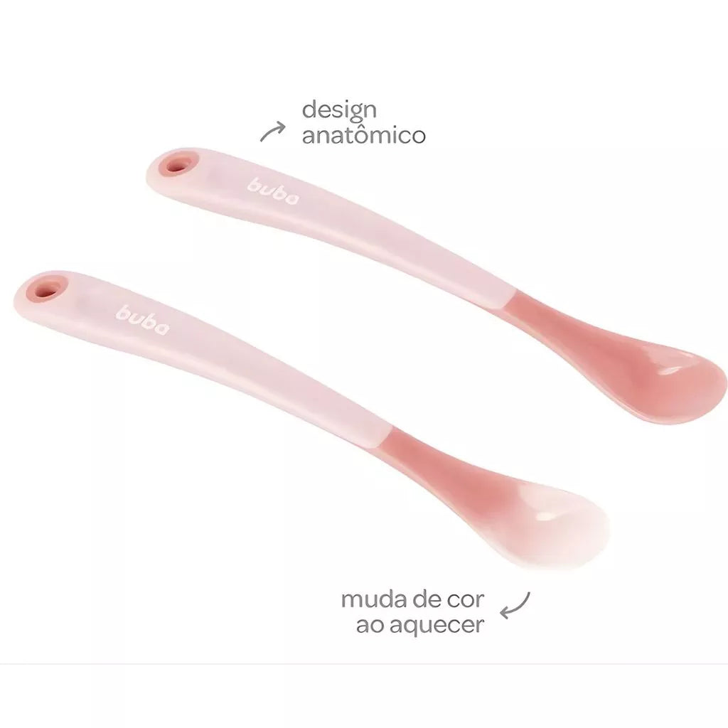 Kit de Colheres Termossensíveis Buba – 2 Peças | +6 Meses