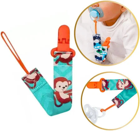 Prendedor De Chupeta Buba Animal Fun +3 Meses