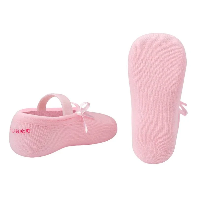 Meia Puket Bebê Com Lacinho Lisa Boneca Sapatilha Festa