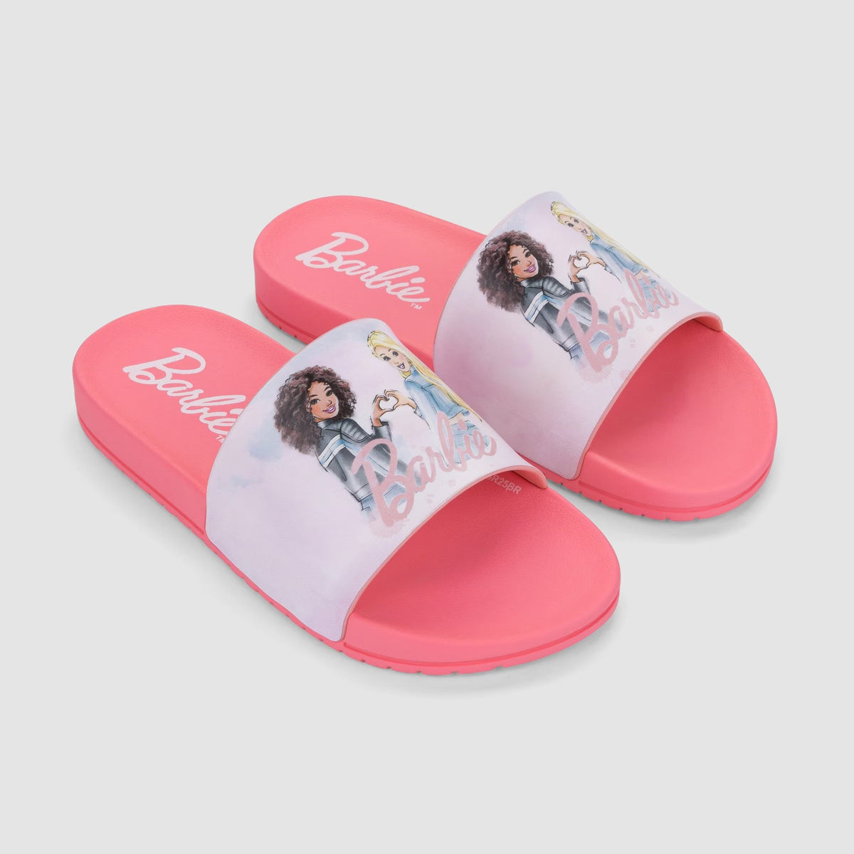 Sandália Infantil Feminina Barbie Mania Gáspea Slide Grendene