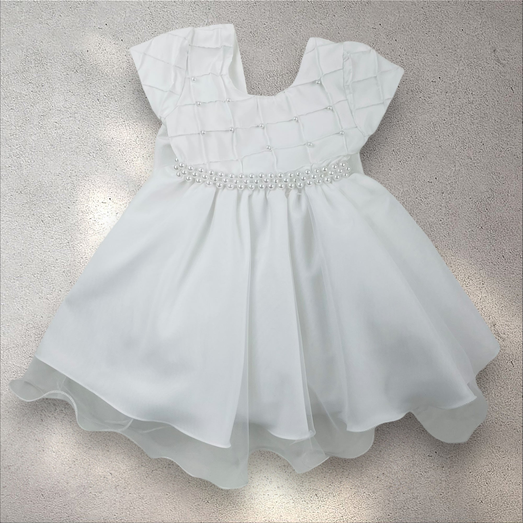 Vestido Giovanella Nervura com Cinto De Perolas
