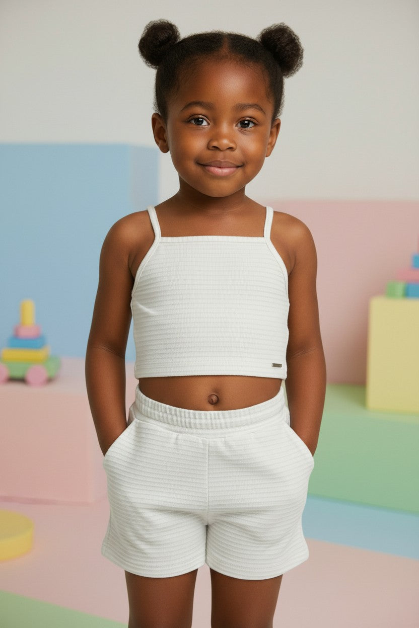 Conjunto Feminino Fun Jeans Brilho Malha Lurex