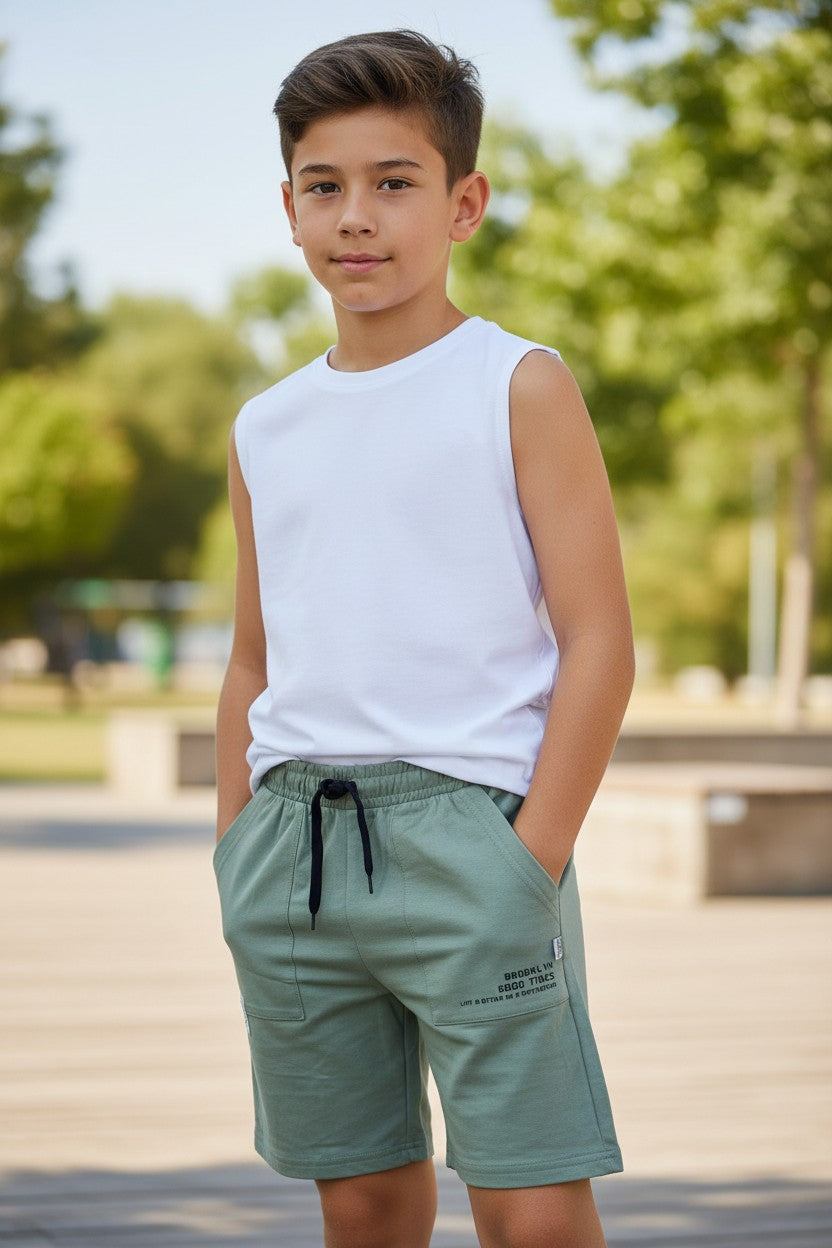 Bermuda Masculino Brincar e Arte Moletinho Brooklyn