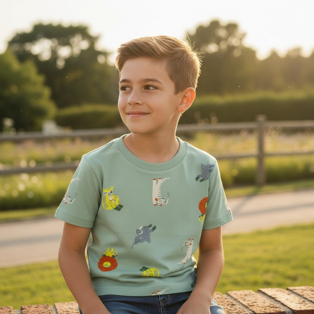 Camiseta Brincar e Arte Safari Aquatico