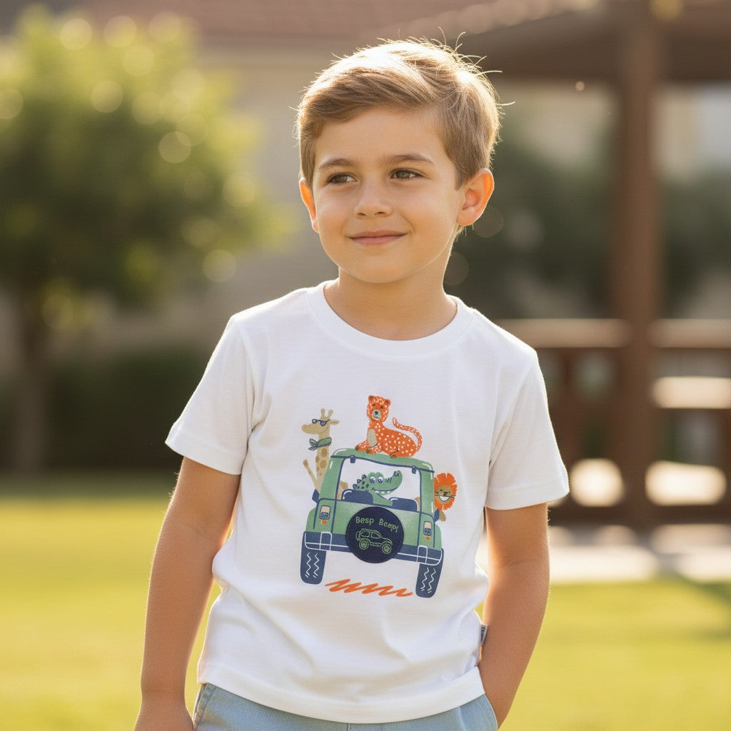 Camiseta Brincar E Arte Beep Beeps Jeep