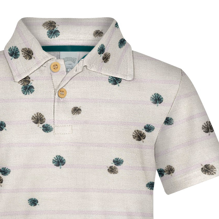 Camisa Polo Alakazoo Mini Folhas
