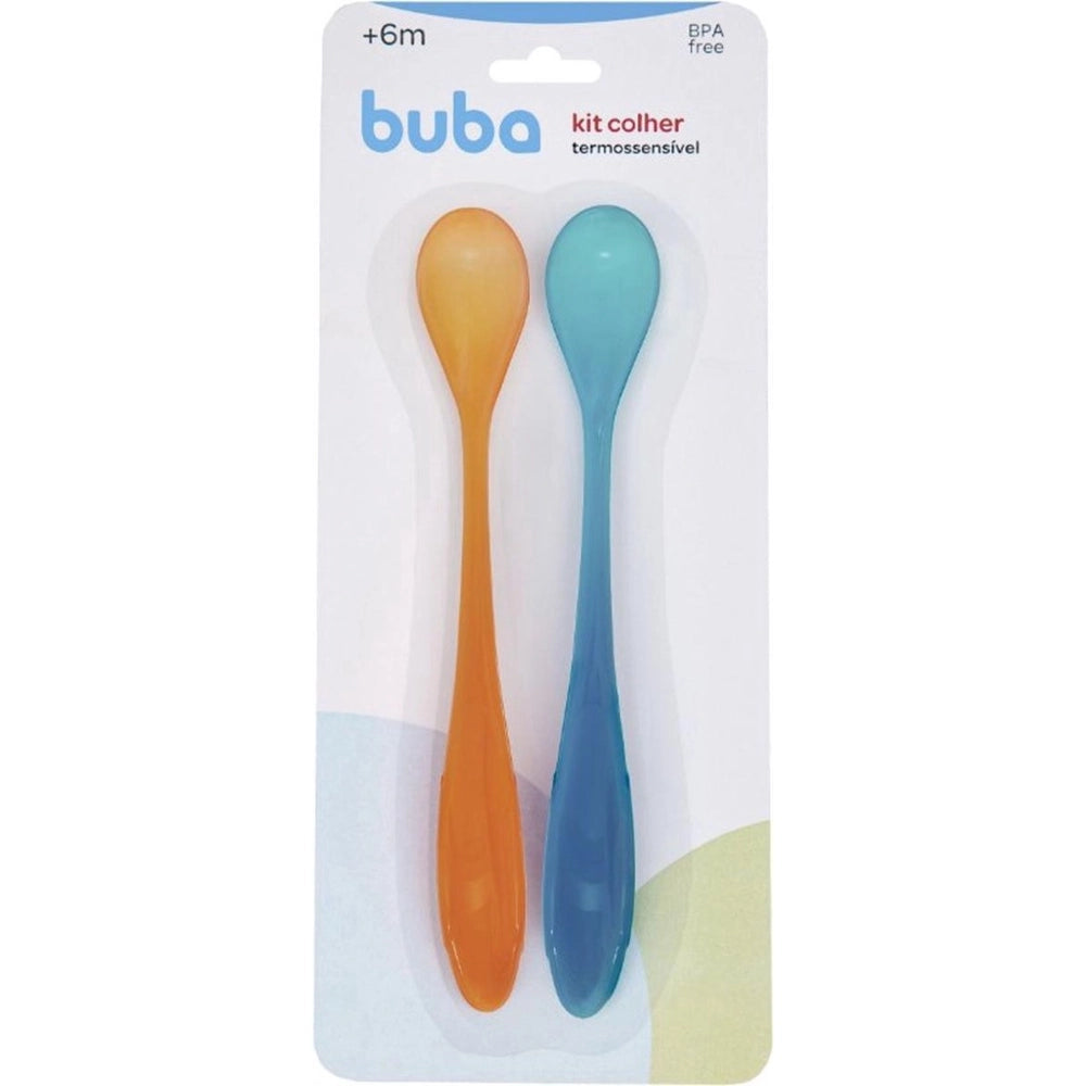 Kit Colher Buba BabyTermossensivel 2 Peças