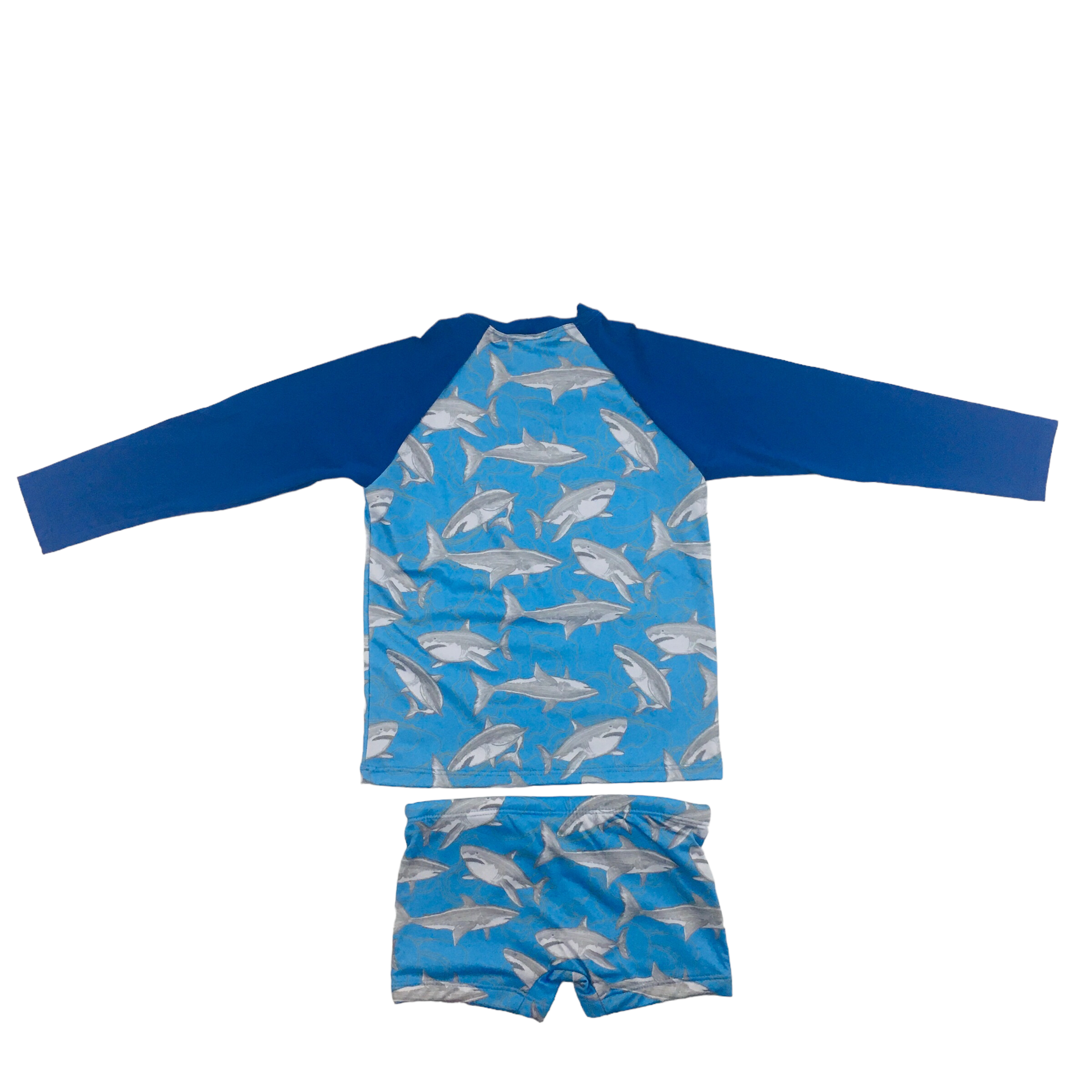Conjunto Uv Everly Camiseta Com Sunga Boxer Tubarão