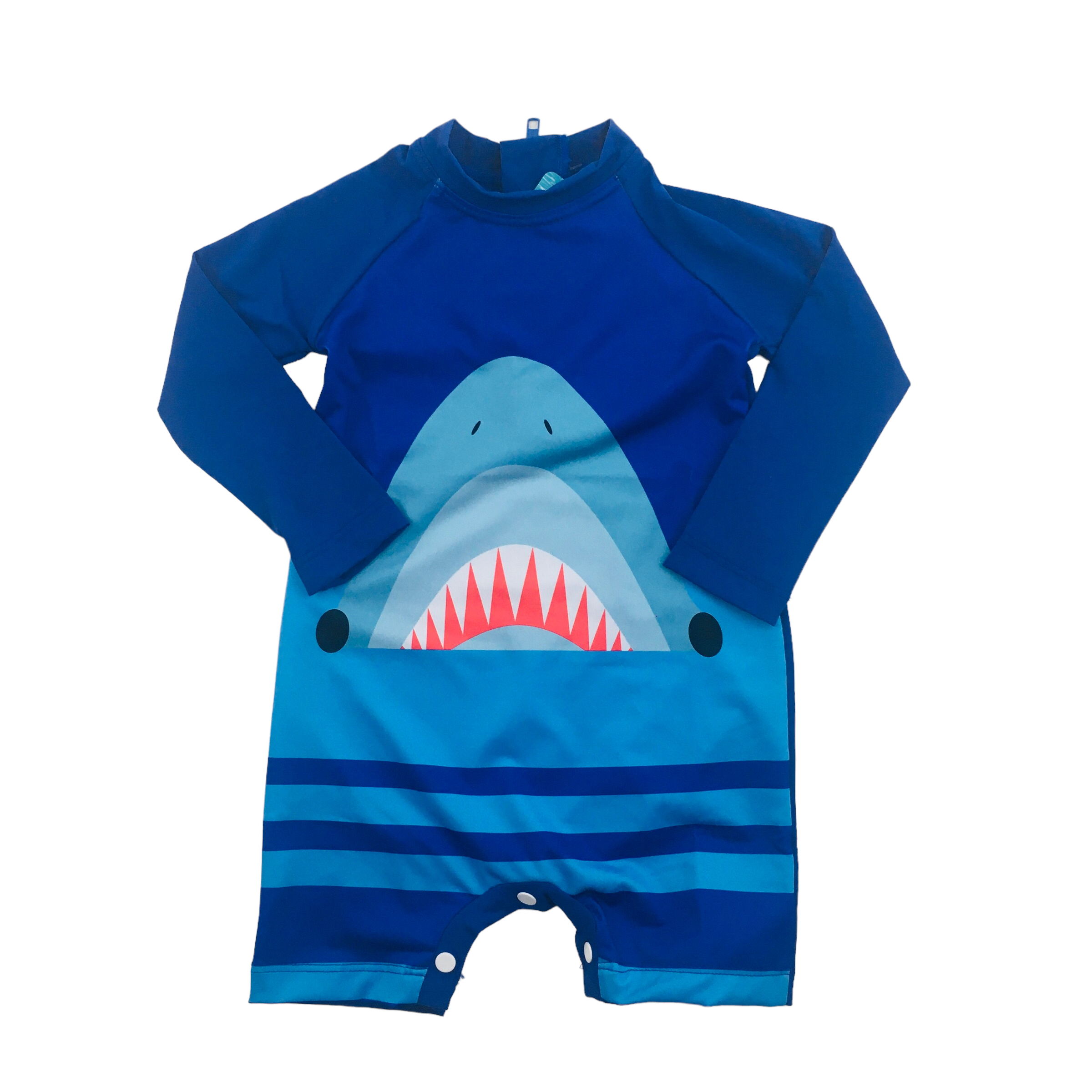 Macação Everly Masculino Com Ziper Tubarão