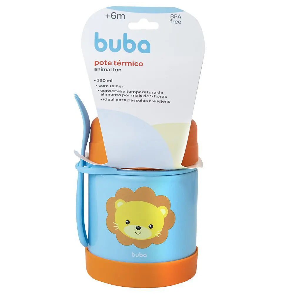 Pote Termico Buba Baby Aminal Fun Leão