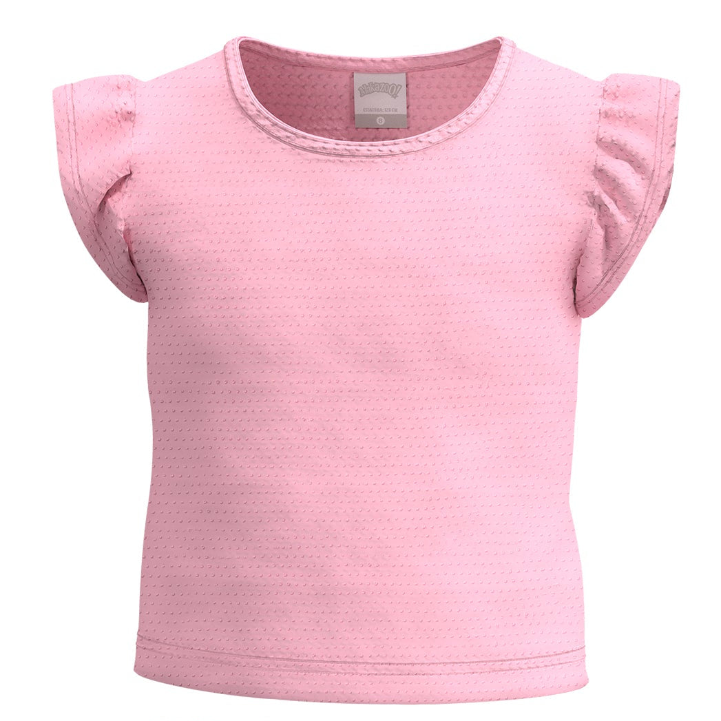 Conjunto Infantil Feminino Alakazoo Blusa e Short Texturizado Casual
