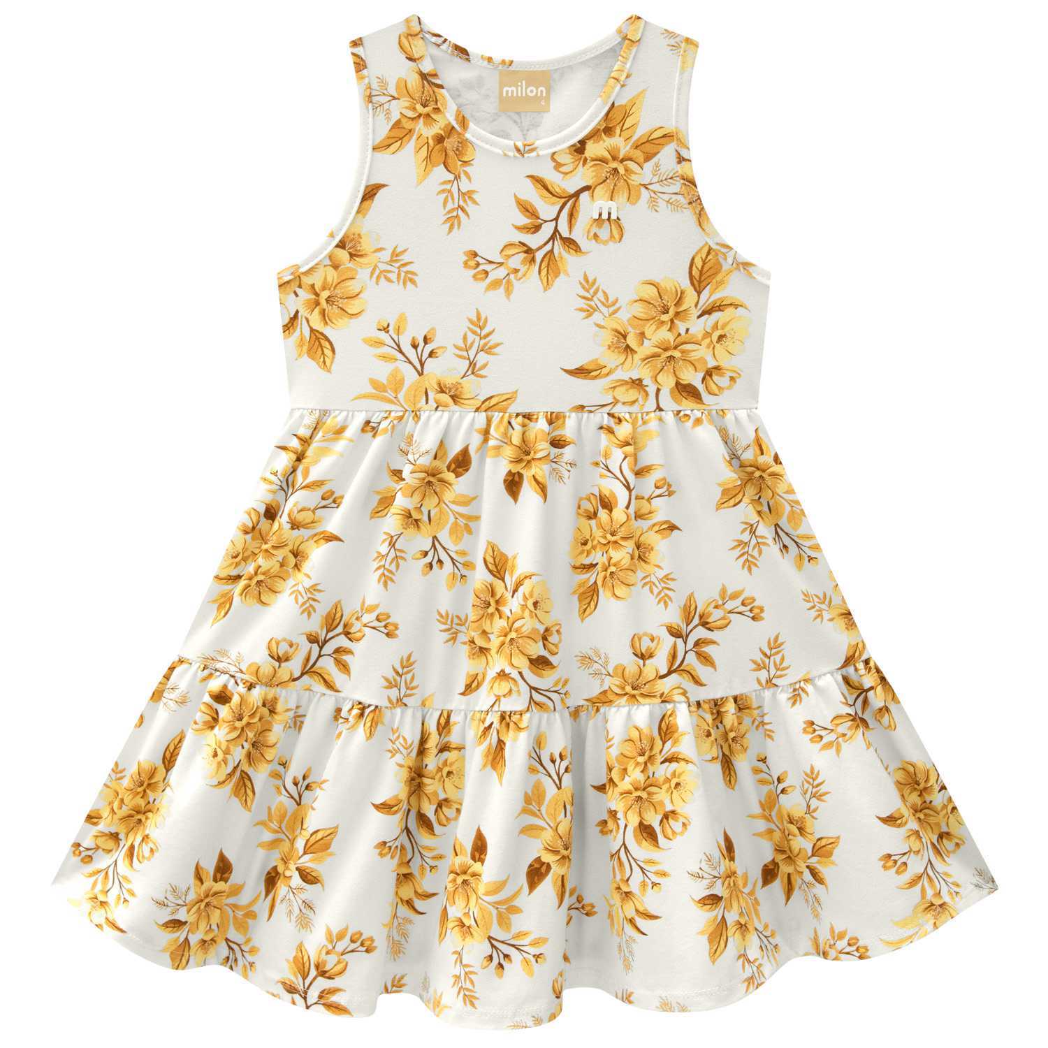 Vestido Milon Infantil Feminino Floral