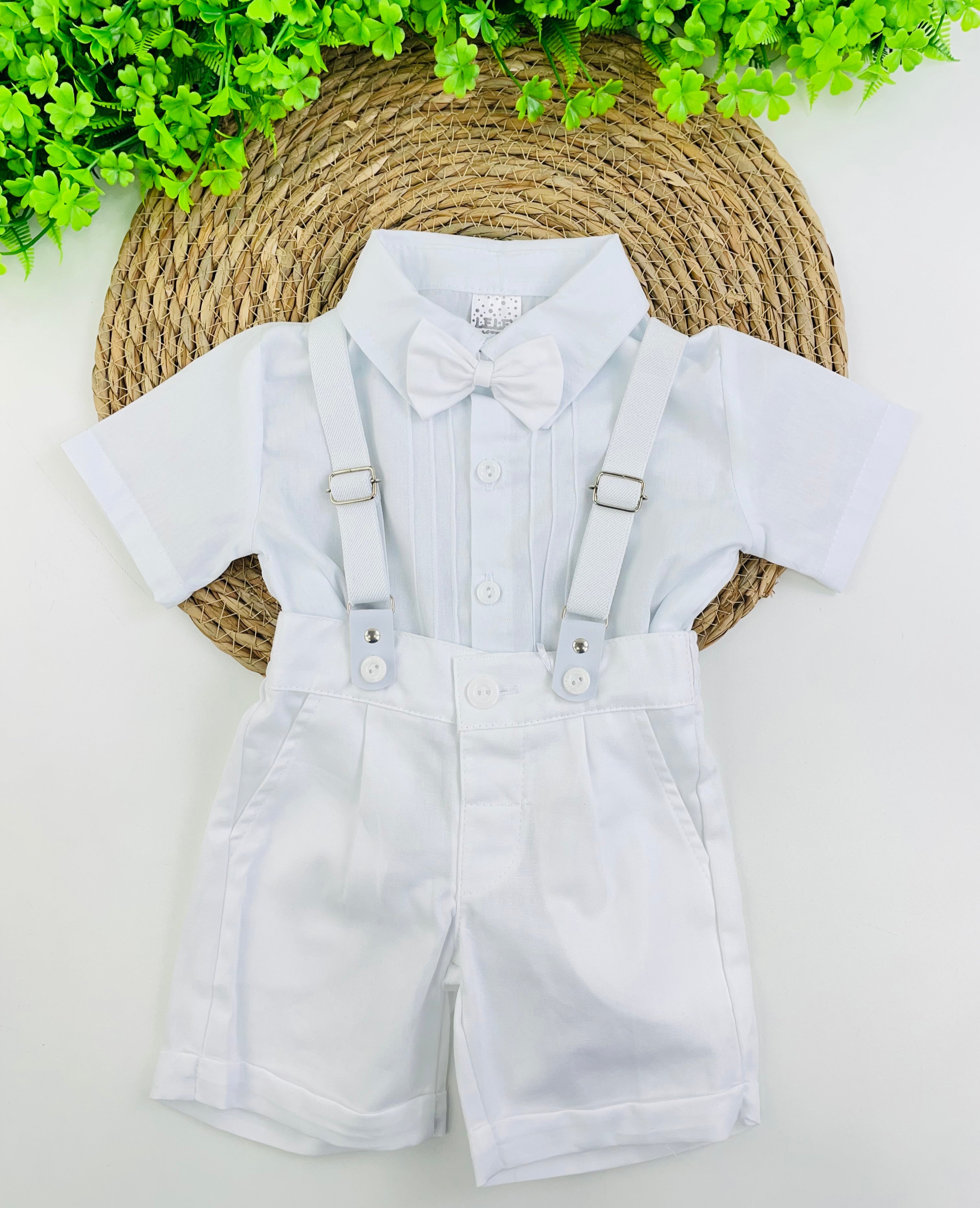 Conjunto Batizado Leley Kids Nervura