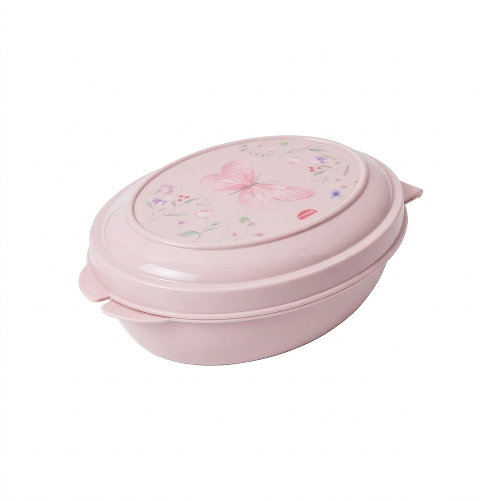 Saboneteira Infantil Plasútil com Tampa Decorada 180ml Livre de BPA