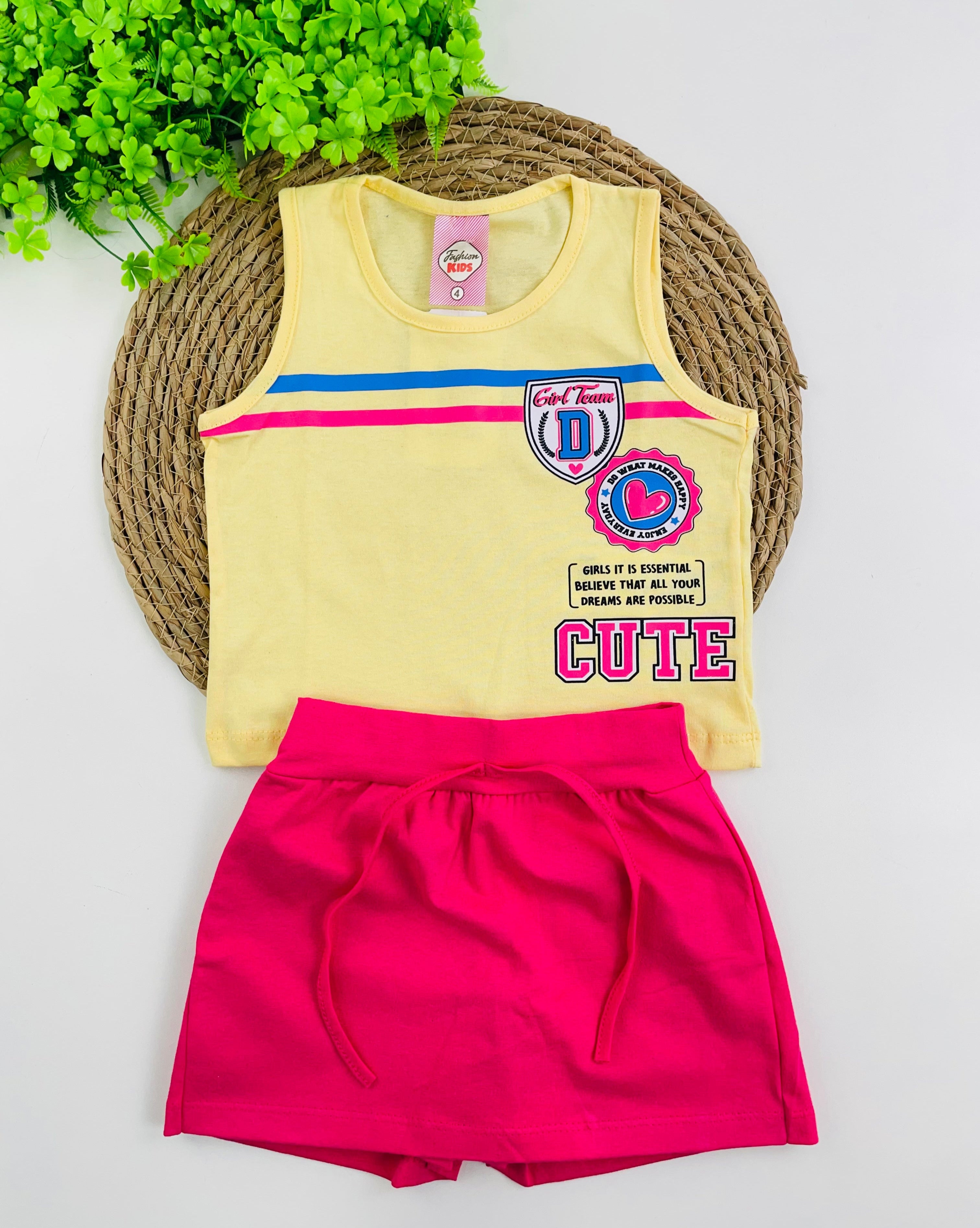 Conjunto Feminino Fashion Kids Girl Team D