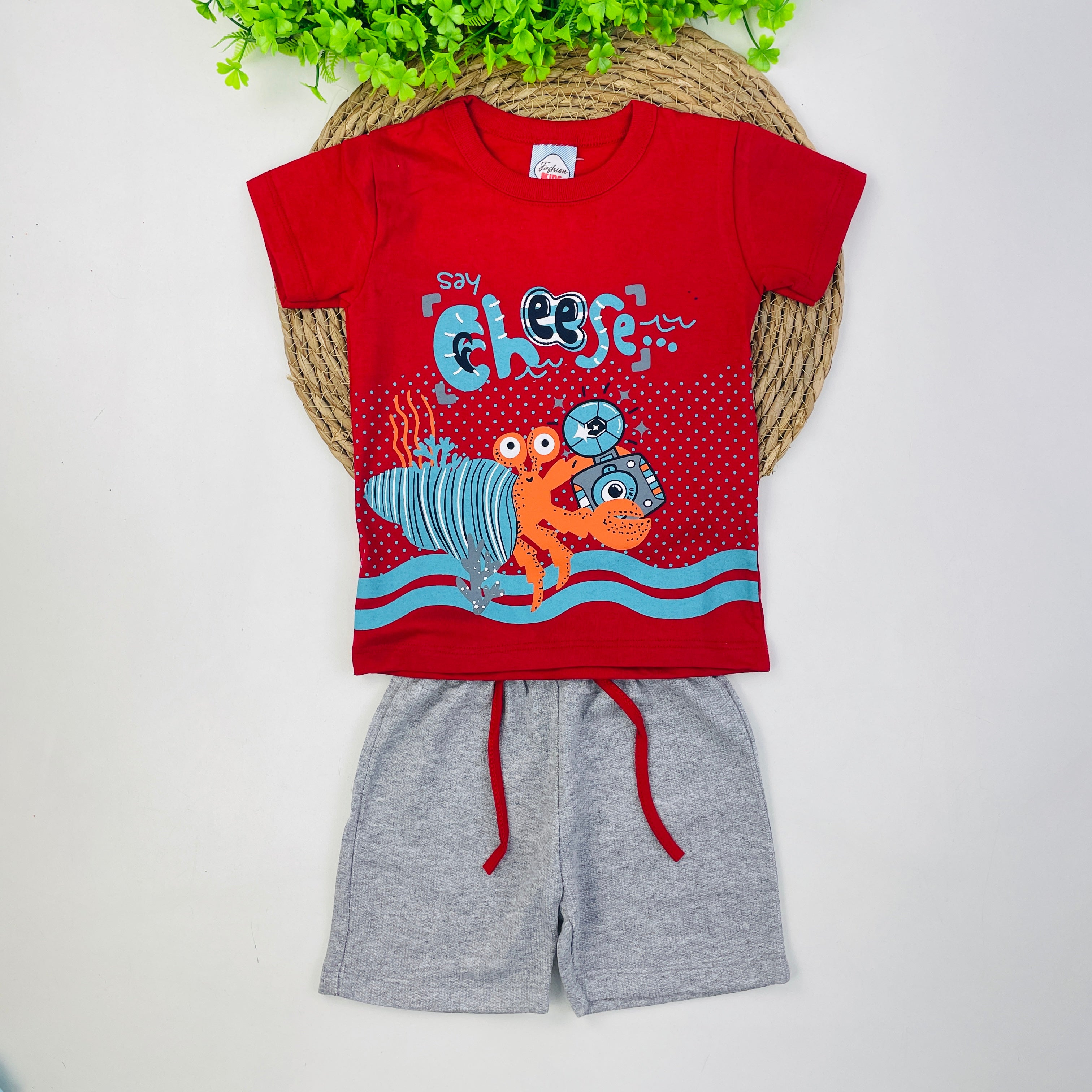 Conjunto Fashion  Infantil Masculino Kids Say Cheese