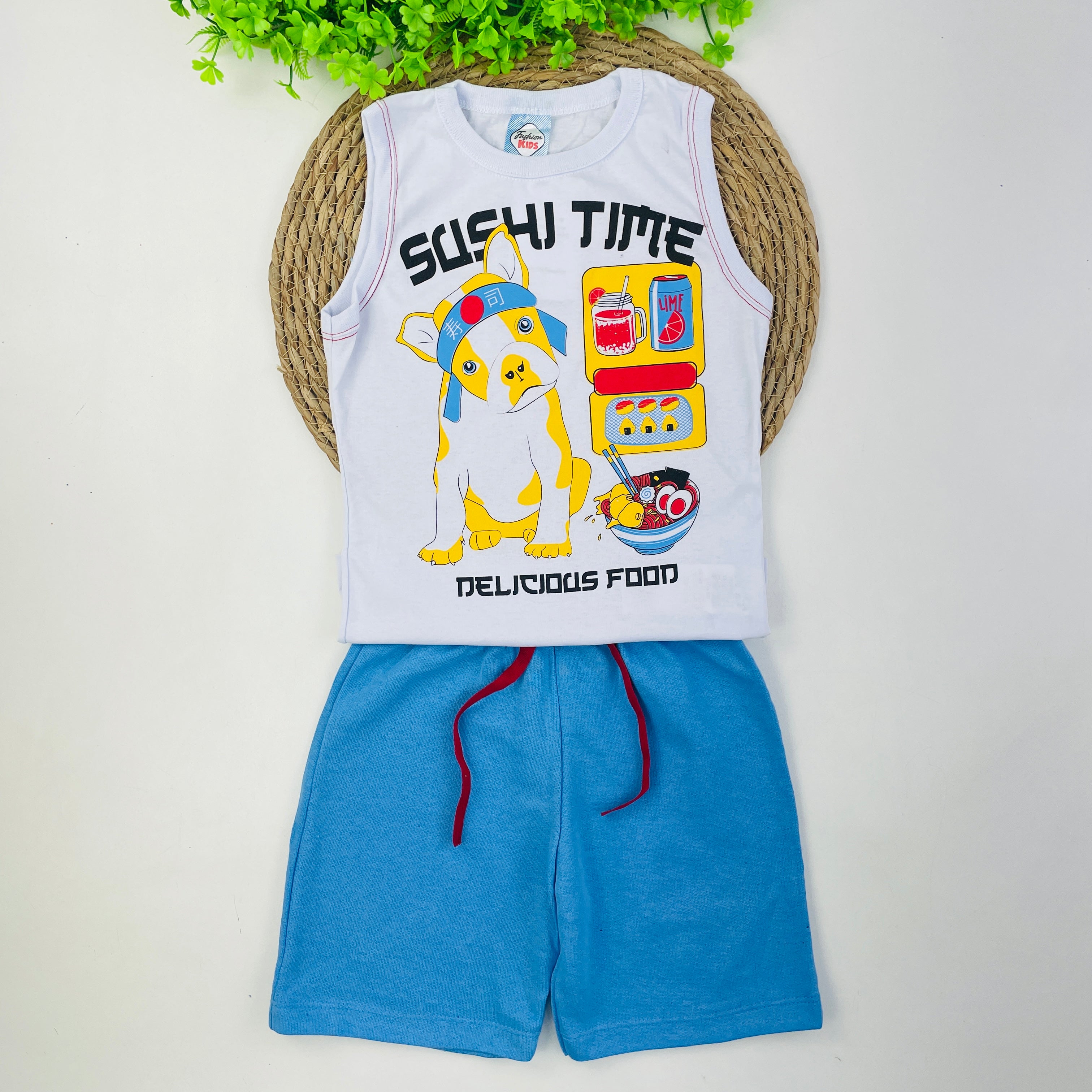 Conjunto Fashion Kids Infantil Masculino Sushi Time
