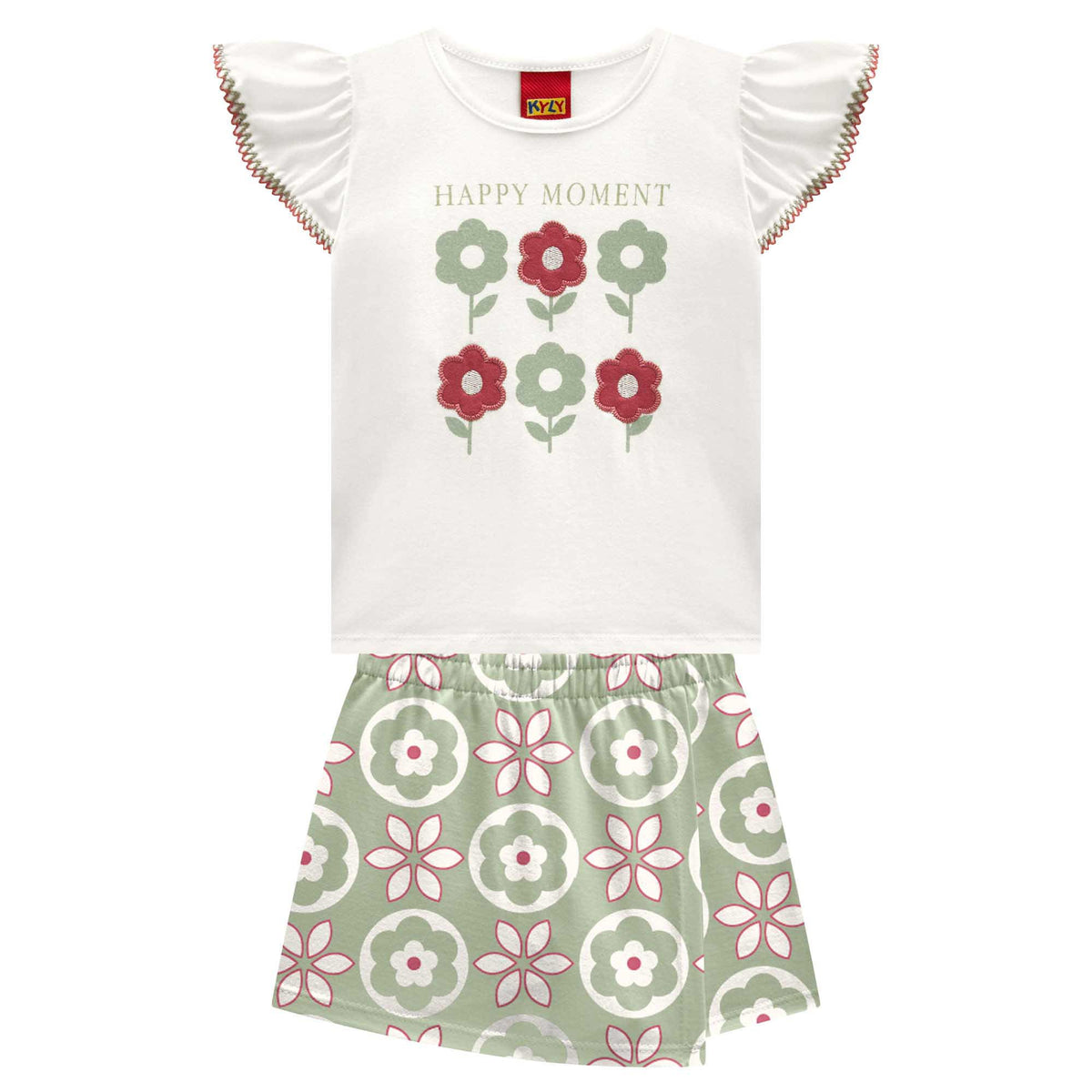 Conjunto Feminino Bebê Kyly Happy Moment